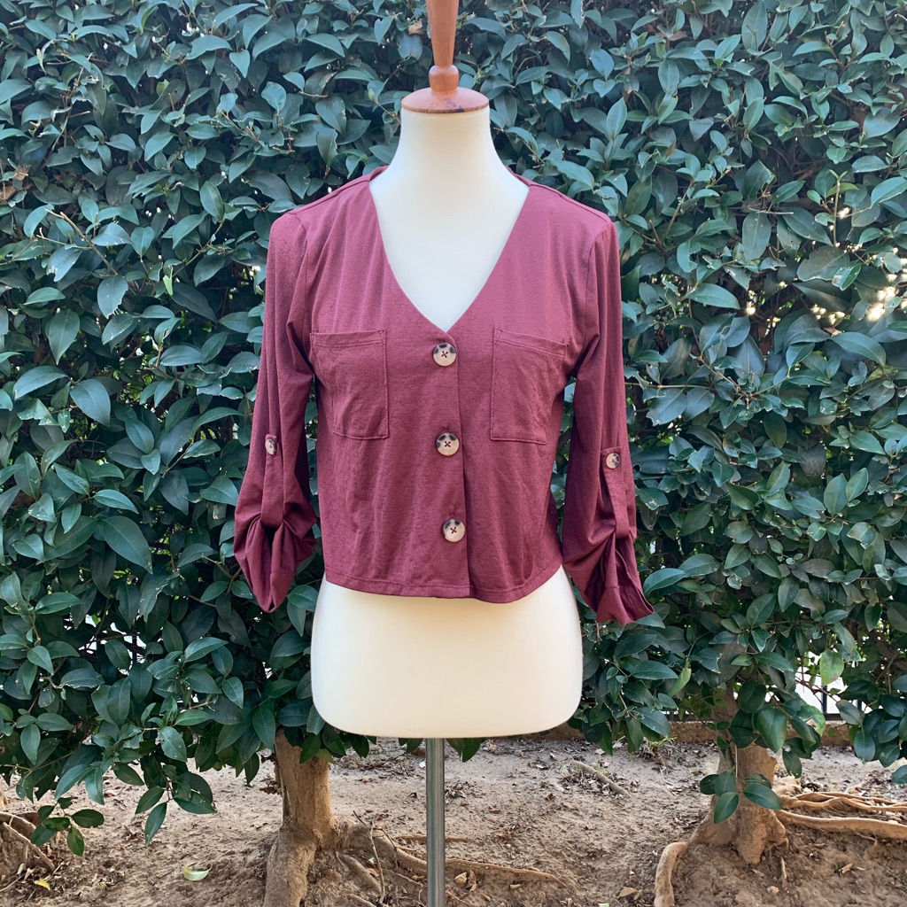 Button Down Loose Top
